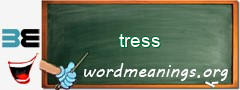 WordMeaning blackboard for tress